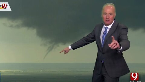 report from Tula Oklahoma EF 2 Tornado With Channel 9 video