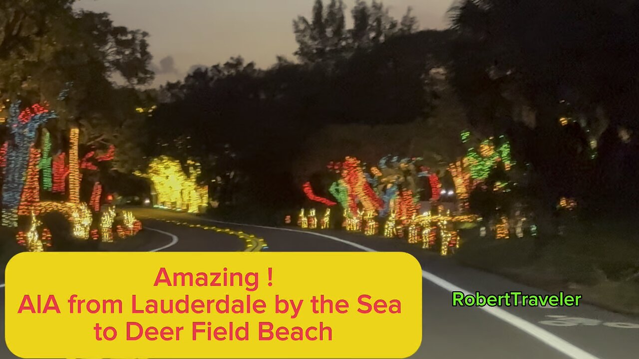 Amazing ! AlA from Lauderdale by the Sea to Deer Field Beach #xmas #florida