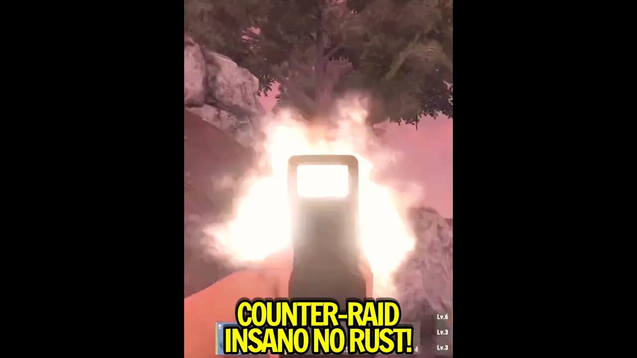 COUNTER-RAID INSANO NO RUST! FIZEMOS A LIMPA!! 😁 #shorts #playrust