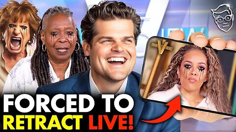 The View FORCED to Read ON AIR Apology to Matt Gaetz After Defaming Him On TV!'