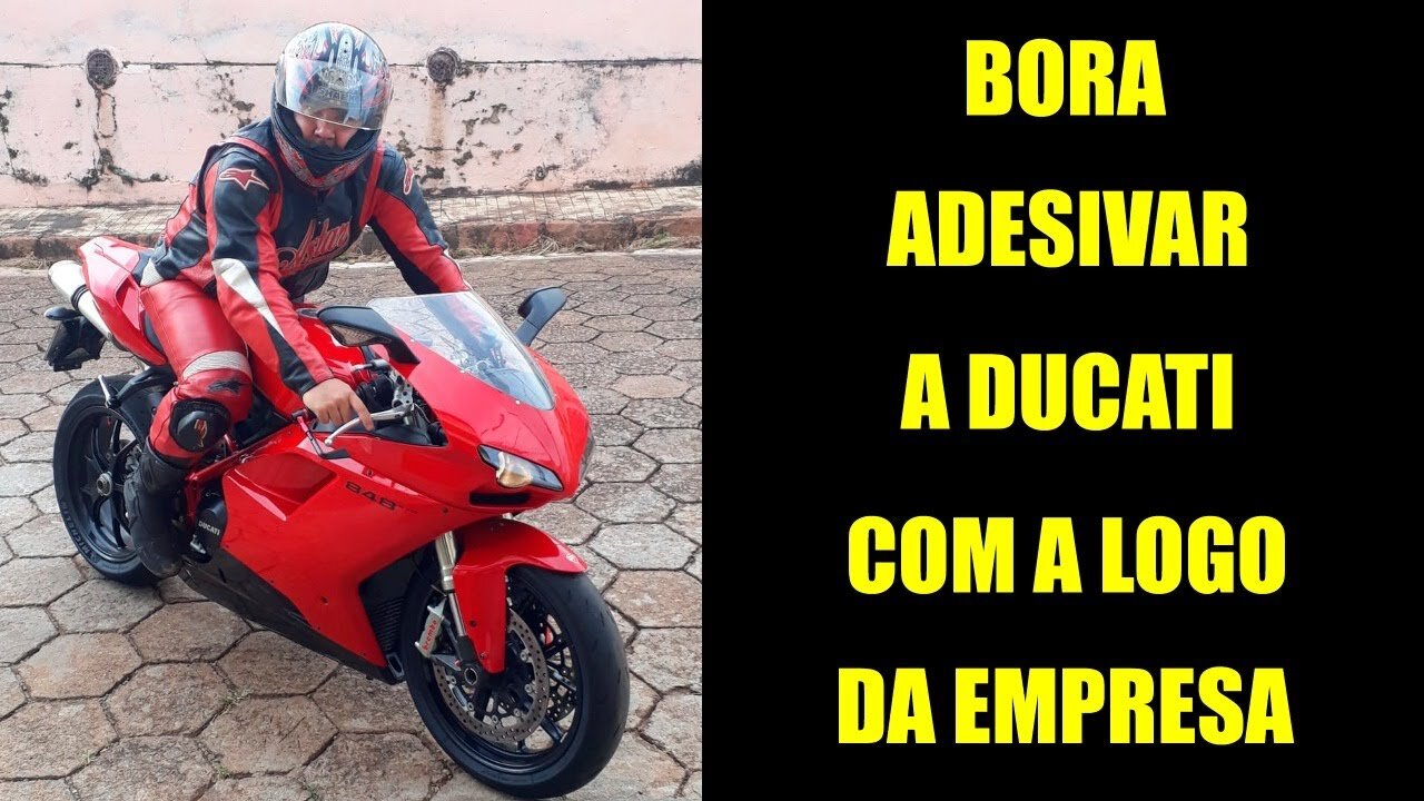 BORA ADESIVAR A DUCATI 848EVO 2011 COM A LOGO DA SPRINT MOTORCYCLE