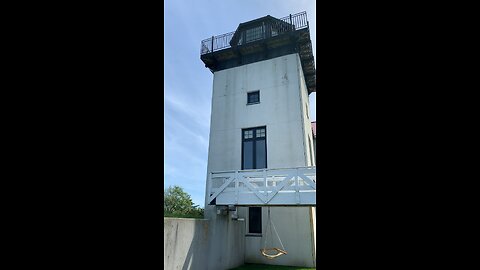 Beautiful beach house with a lighthouse