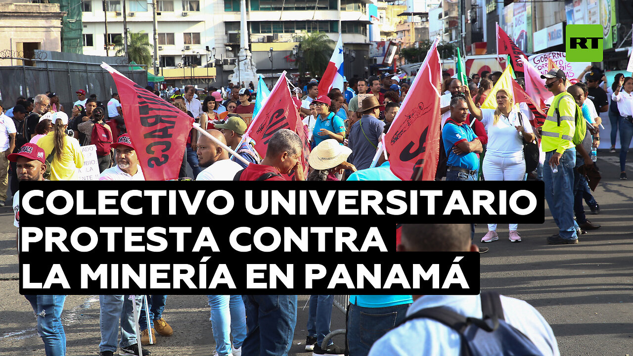 Colectivo de la Universidad de Panamá realiza una marcha antiminera