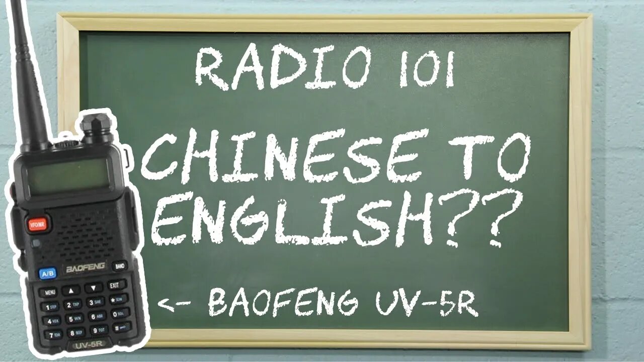 How to set the Baofeng UV-5R to English language | Radio 101