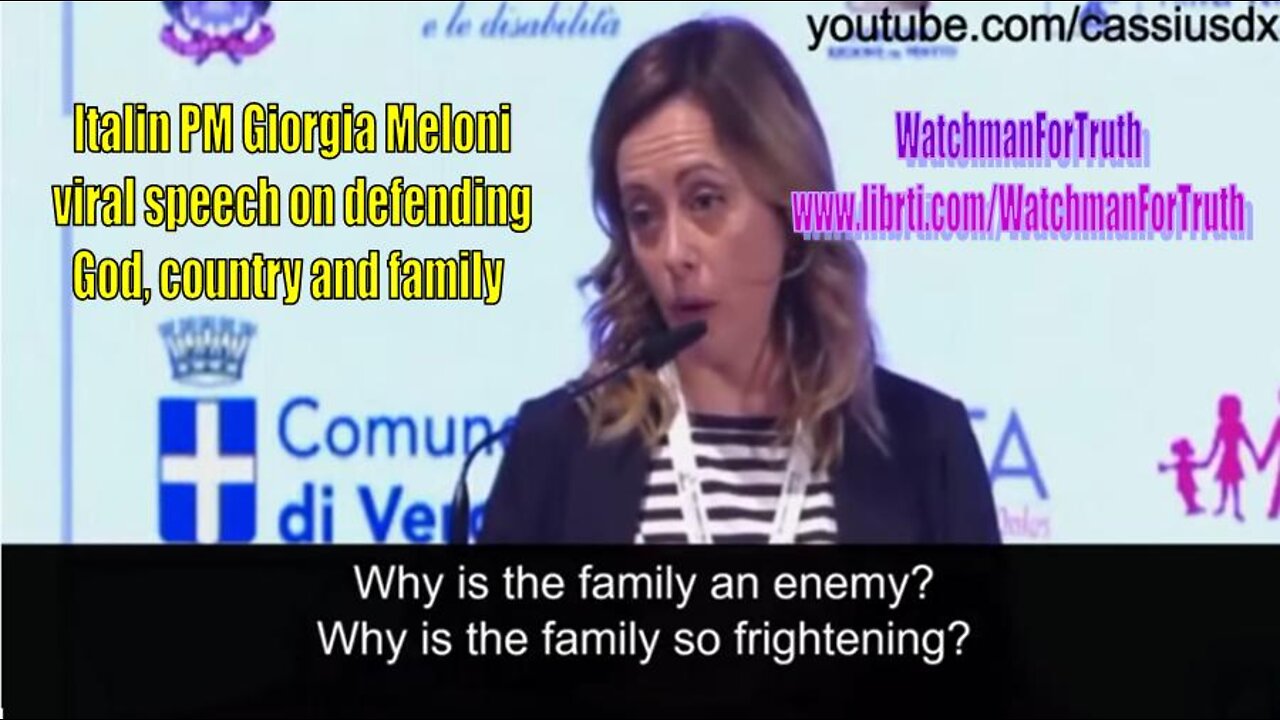 New Italian PM Giorgia Meloni Victory Speech goes VIRAL on Twitter 21.4 MILLION VIEWS!