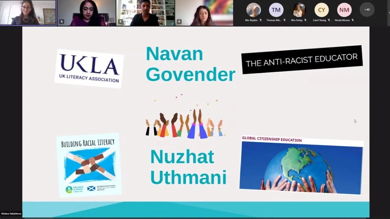 the 2nd Building Racial Literacy webinar