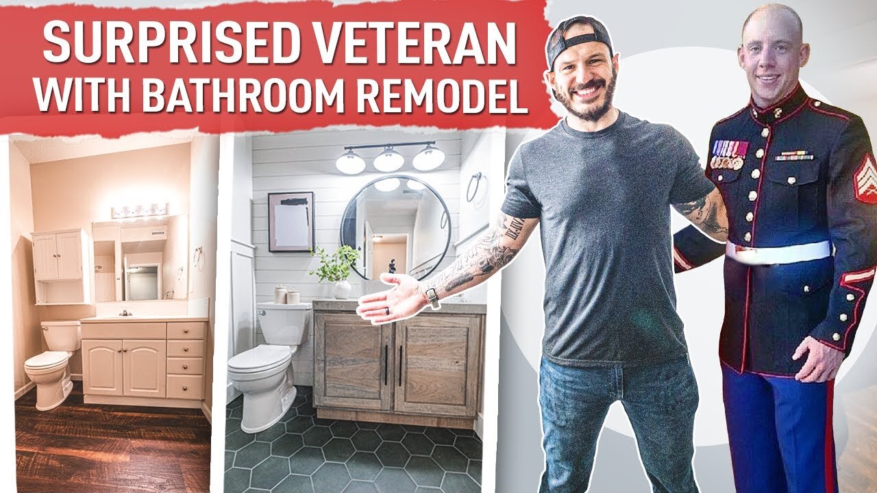 SURPRISE BASEMENT BATHROOM MAKEOVER