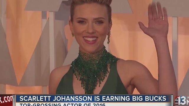 Scarlett Johansson is top-grossing actor of 2016