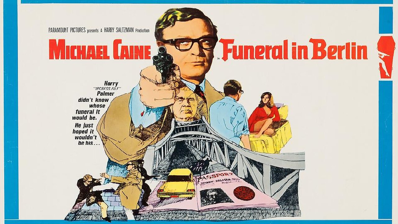 FUNERAL IN BERLIN 1966 Michael Caine is Spy Harry Plamer in Cold War Thriller FULL MOVIE HD & W/S