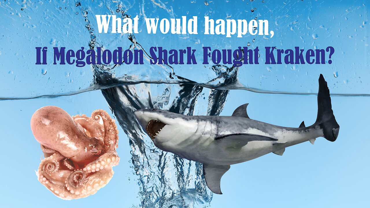 What Would Happens, If Megalodon Shark Fought Kraken?#shorts#skw