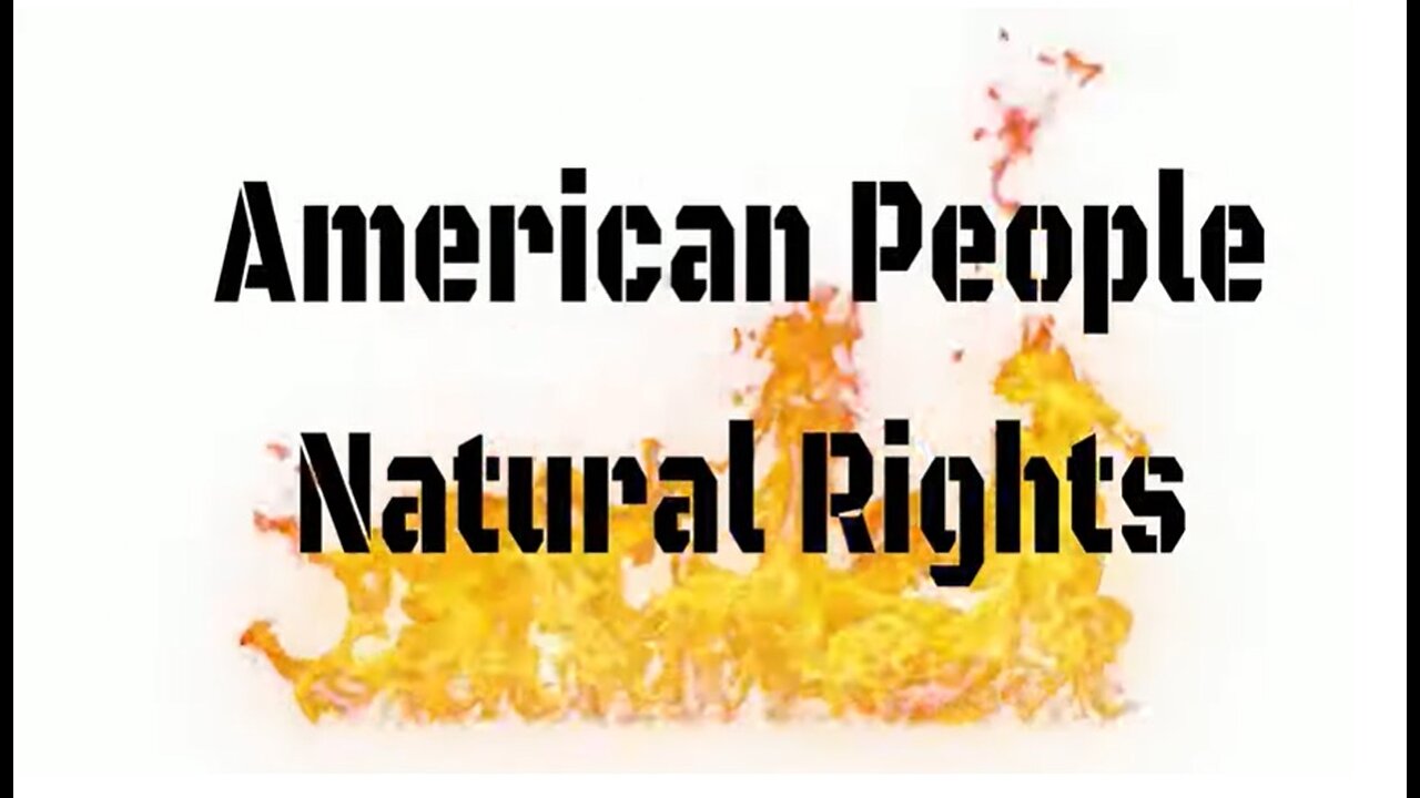 America natural rights for who? Men or Persons or People Natural Person yes which are man and woman