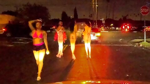 Figueroa Street Late Night Drive 💃 South Central LA 🌴 Los Angeles, California