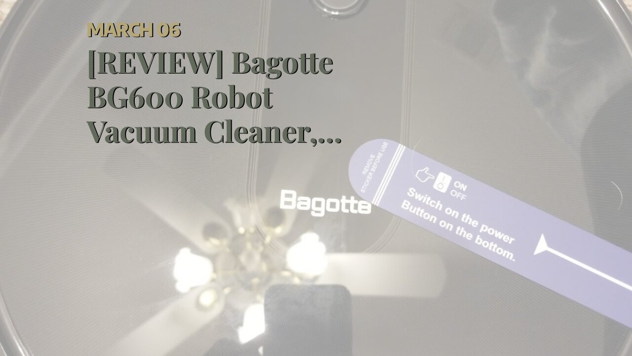 [REVIEW] Bagotte BG600 Robot Vacuum Cleaner, 2.7" Slim & Quiet, Smart Self-Charging Robotic Vac...