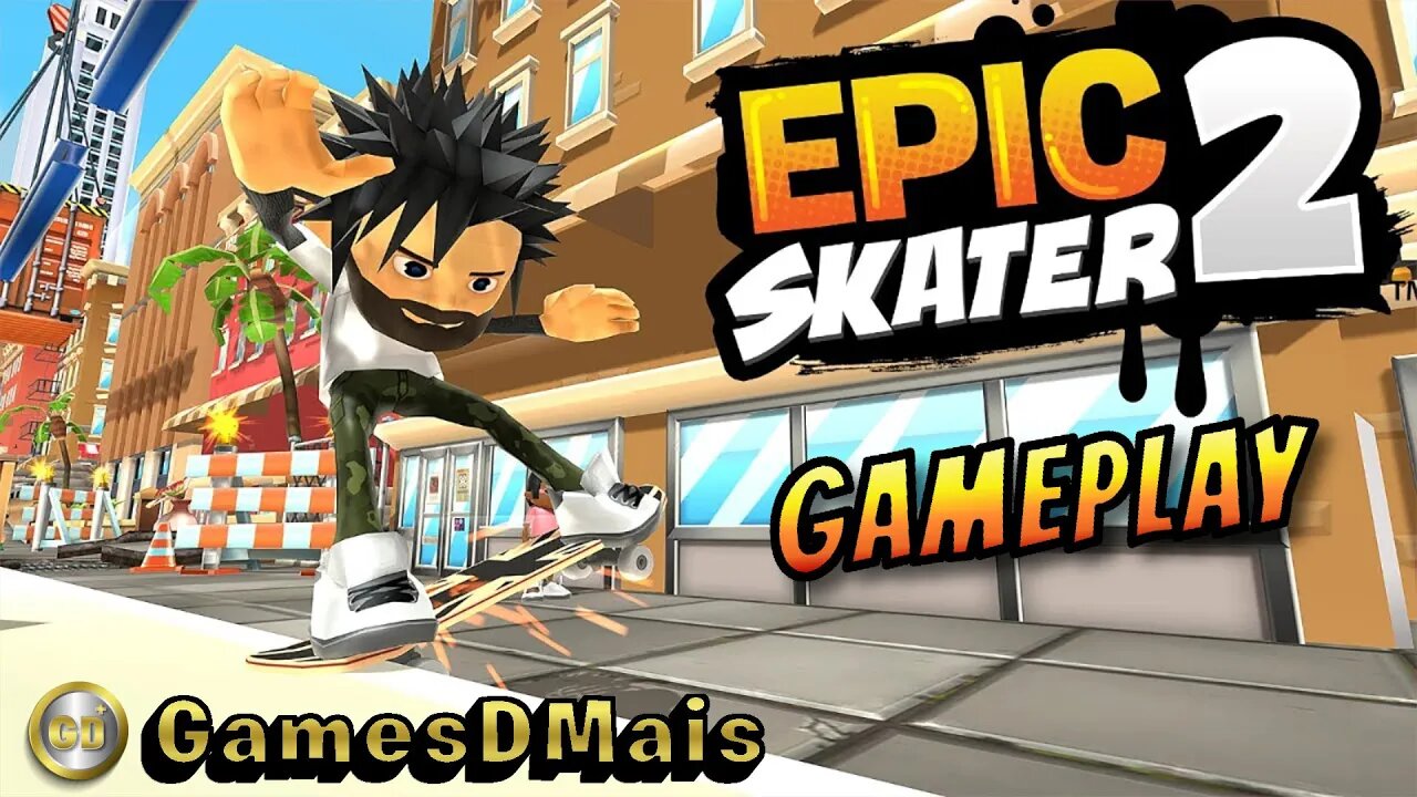 Epic Skater 2 GamePlay Muitas Manobras