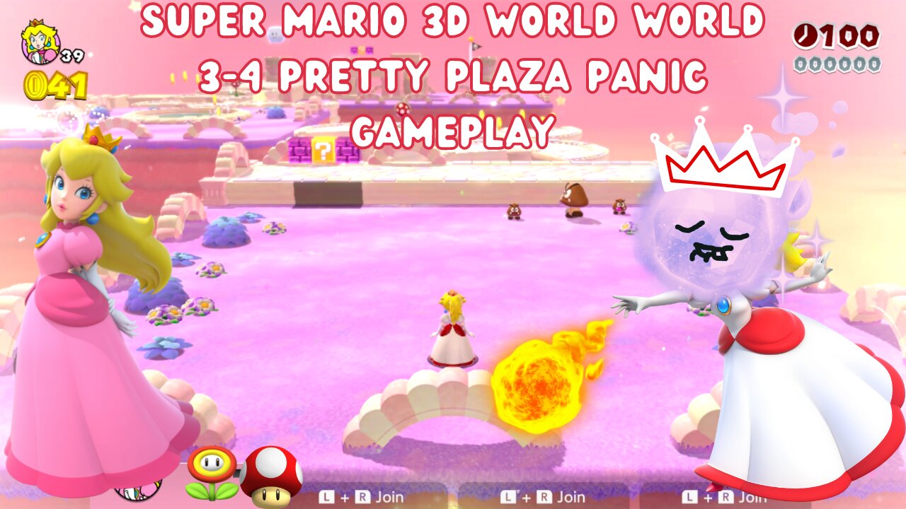 Super Mario 3d World Pretty Plaza Panic Gameplay ||CryoVision