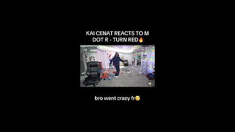 Kai Cenat reacts to M DOT R - Turn Red