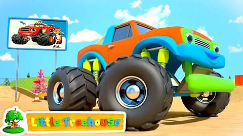 Wheels on the Vehicles - Bus, Firetruck, Taxi, Bike, Train | Nursery Rhymes by Little Treehouse