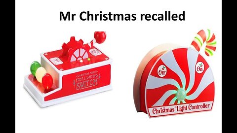 Mr. Christmas Tree light switch recalled