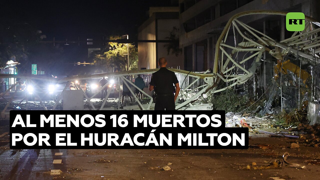 Medios: Al menos 16 muertos por el huracán Milton