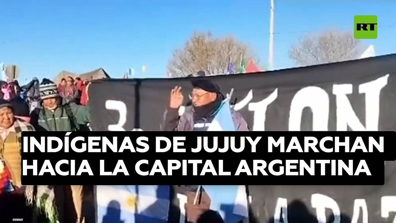 Indígenas de Jujuy marchan hacia la capital argentina