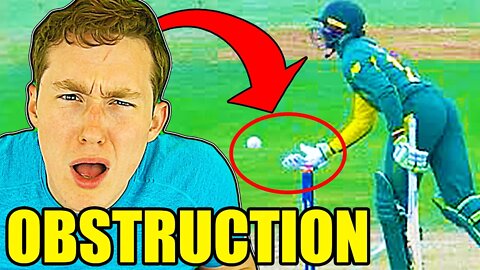 AMERICAN REACTS TO CRICKET OBSTRUCTION FOR THE FIRST TIME (terrible sportsmanship...)