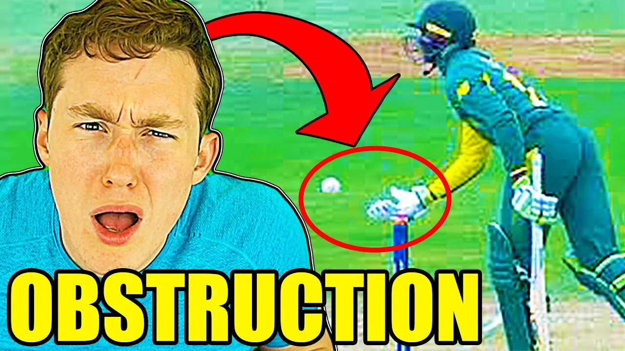 AMERICAN REACTS TO CRICKET OBSTRUCTION FOR THE FIRST TIME (terrible sportsmanship...)