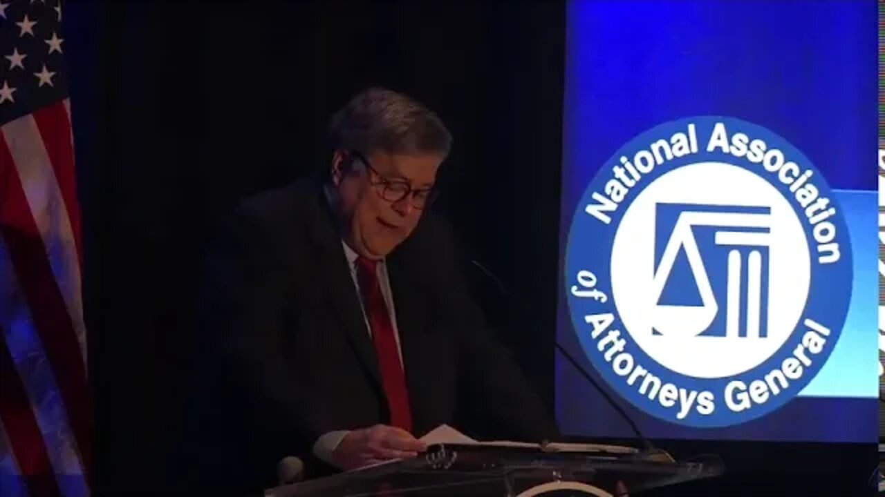 AG Barr speaks at the 2019 National Association of Attorneys General (NAAG) Capital Forum