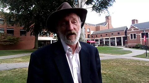 Goddard Plaque and Stacy McCain at Clark University Worcester MA