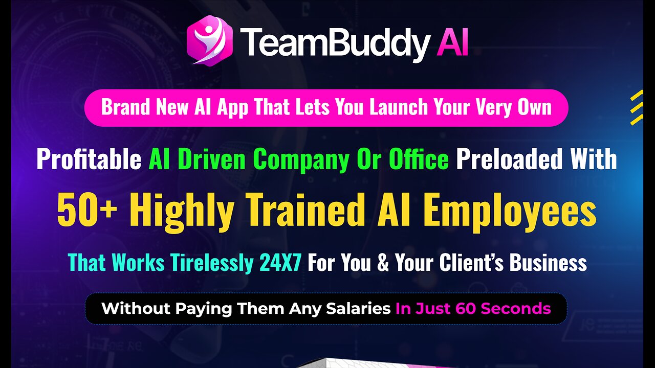 TeamBuddy AI Overview: Launch Your business with a pre-loaded team of 50+ AI employees.