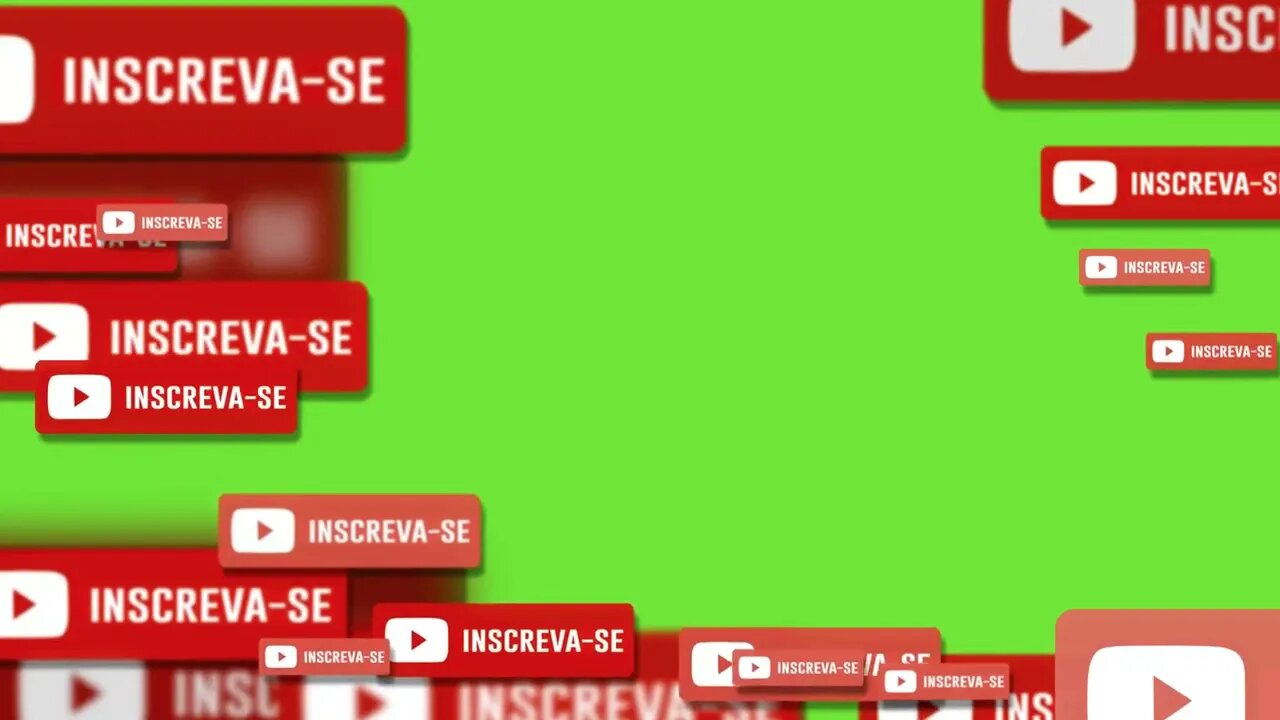 Chroma key botão inscreva-se green screen