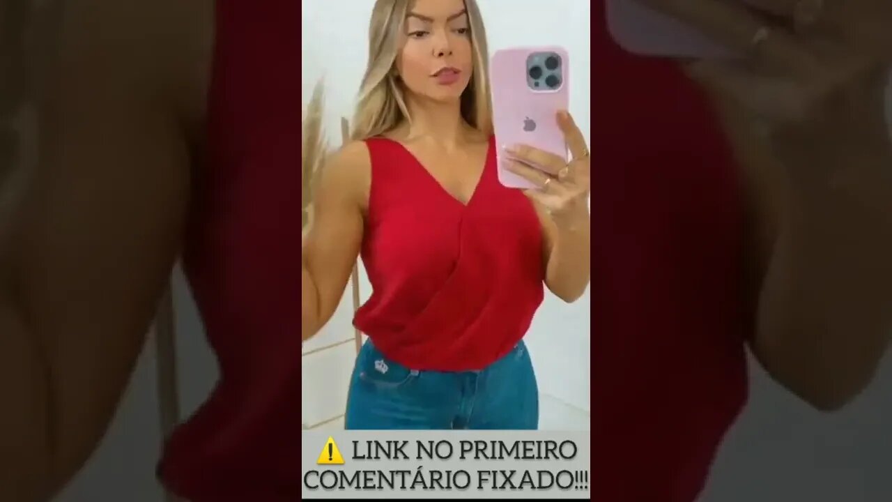 Regata Com Detalhe De Pinça Na Frente Feminina 2022/@shopee