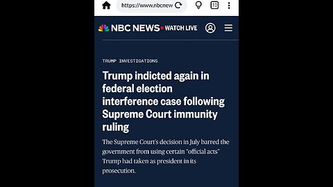 Trump indicted again in federal election interference case following Supreme Court immunity ruling