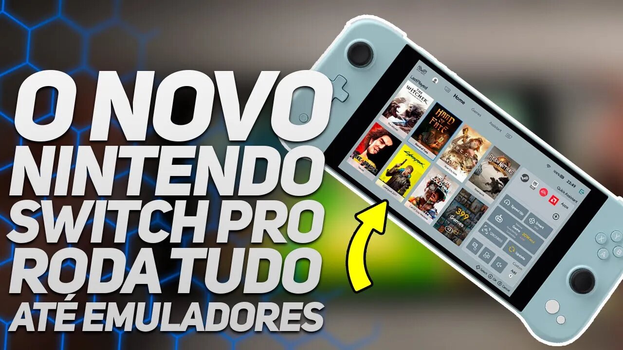 O NOVO SWITCH PRO - RODA CYBERPUNK E ATÉ EMULADORES! - AYANEO NEXT