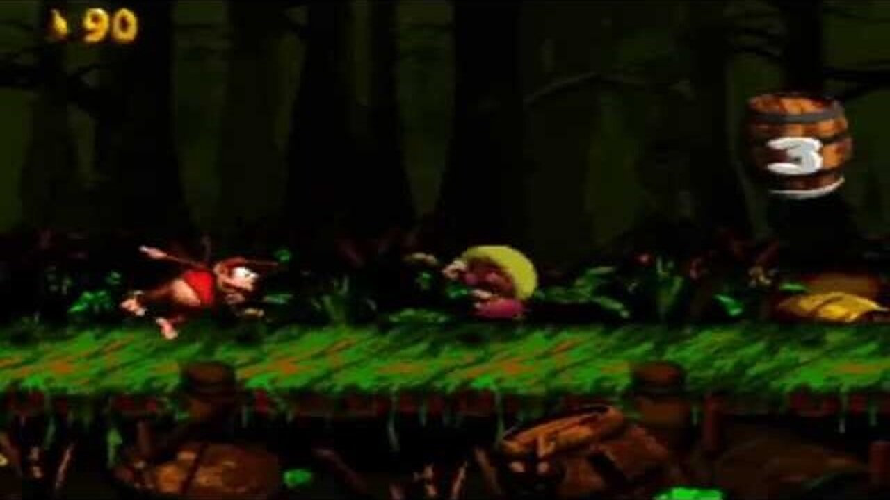 Donkey Kong Country 2 Walkthrough Part 6: Bog Biathlon