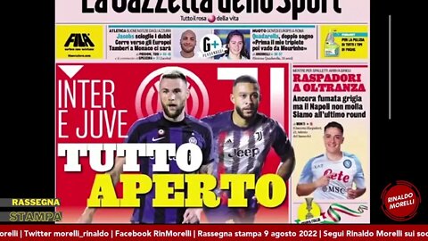 Serie A al via: Inter e Juve giù, Milan e Roma pronte. Rassegna Stampa ep.113 | 09.08.22