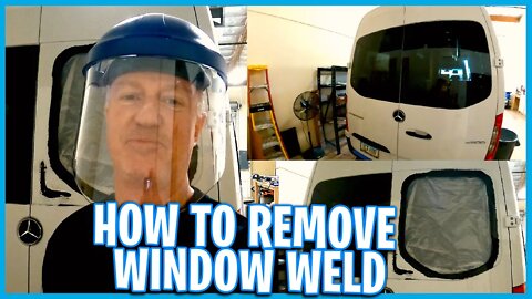 Window exploded for no reason. How to remove 3M window weld from a broken window and repair it.