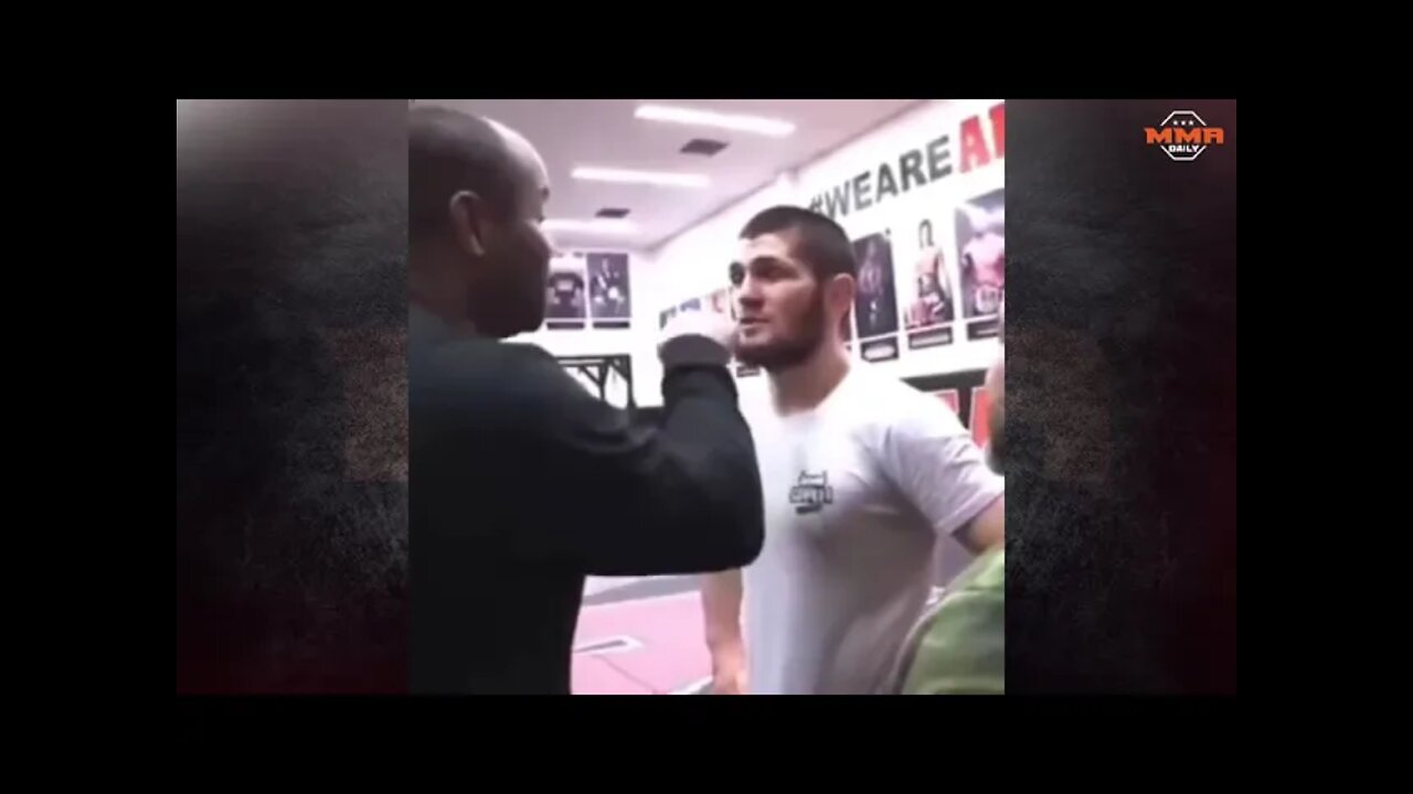 Daniel Cormier tells Khabib that he taught him his jab