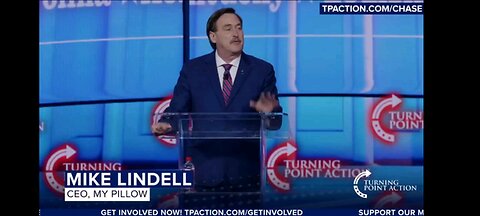 Mike Lindell At TPaction's People's Convention in Detroit Michigan during June 2024