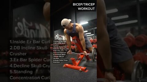 KILLER BICEP & TRICEP WORKOUT‼️💪🏽 #Shorts