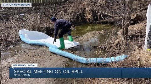 New Berlin oil spill in stormwater pond, city says no known risks to residents