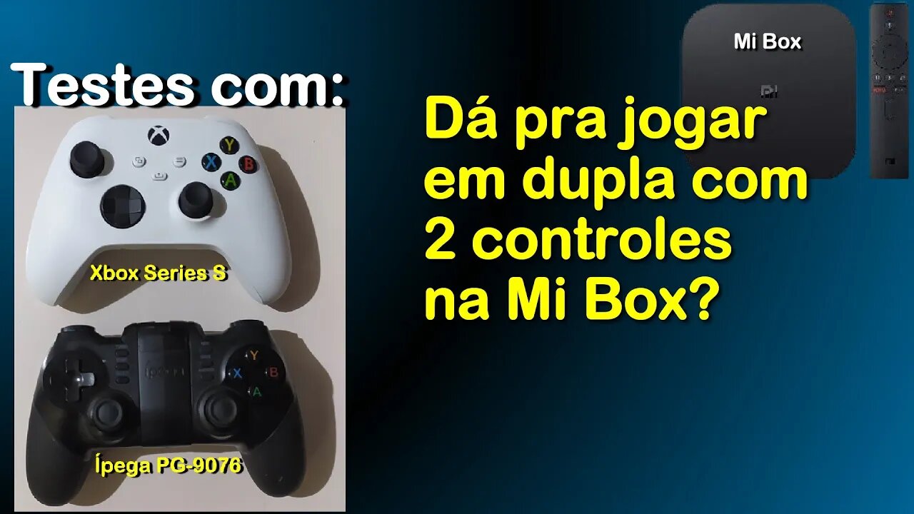 Dá pra jogar em dupla com 2 controles na Mi Box?