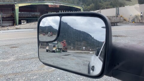 Plowing are way deep in the Oregon mountains