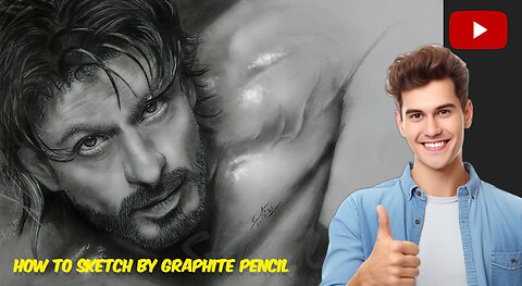 Shahrukh khan pencil sketch