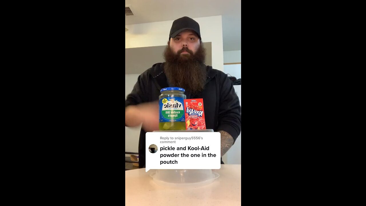 Pickle and Kool-Aid powder taste test