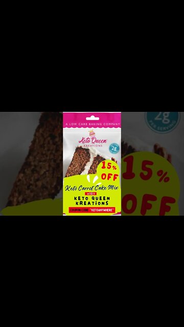 Keto Carrot Cake Mix Coupon Code (15% OFF) | keto queen kreations #shorts