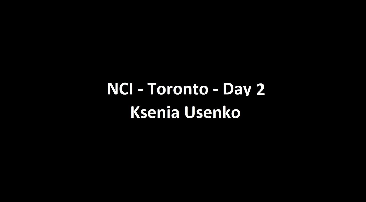 National Citizens Inquiry - Toronto - Day 2 - Ksenia Usenko Testimony