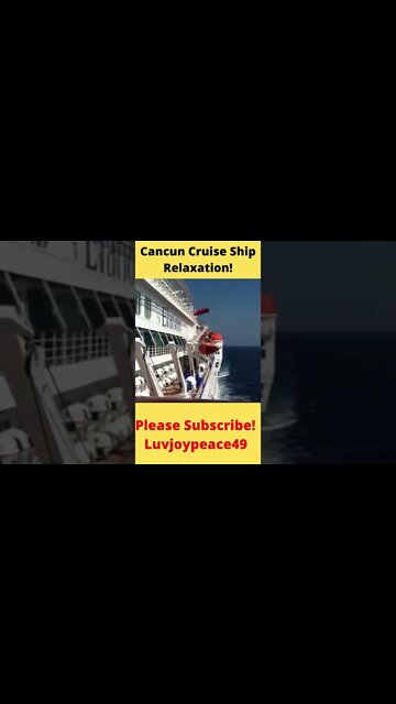 Cancun Carnival Cruise Relaxation! #shorts