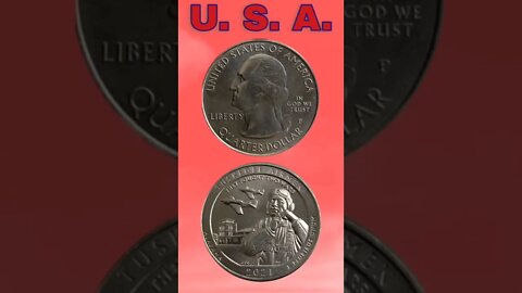 U. S. A. ¼ Dollar 2021.#shorts #coinnotesz