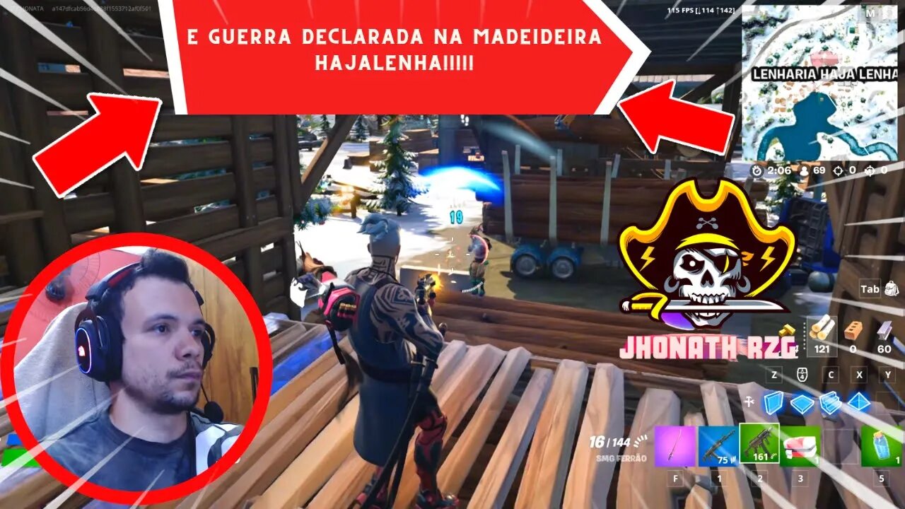 E GUERRA DECLARADA NA MADEIREIRA HAJALENHA!!!! FORTNITE