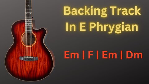 E Phrygian Backing Track | 60 BPM | Dark & Melodic Jam Track